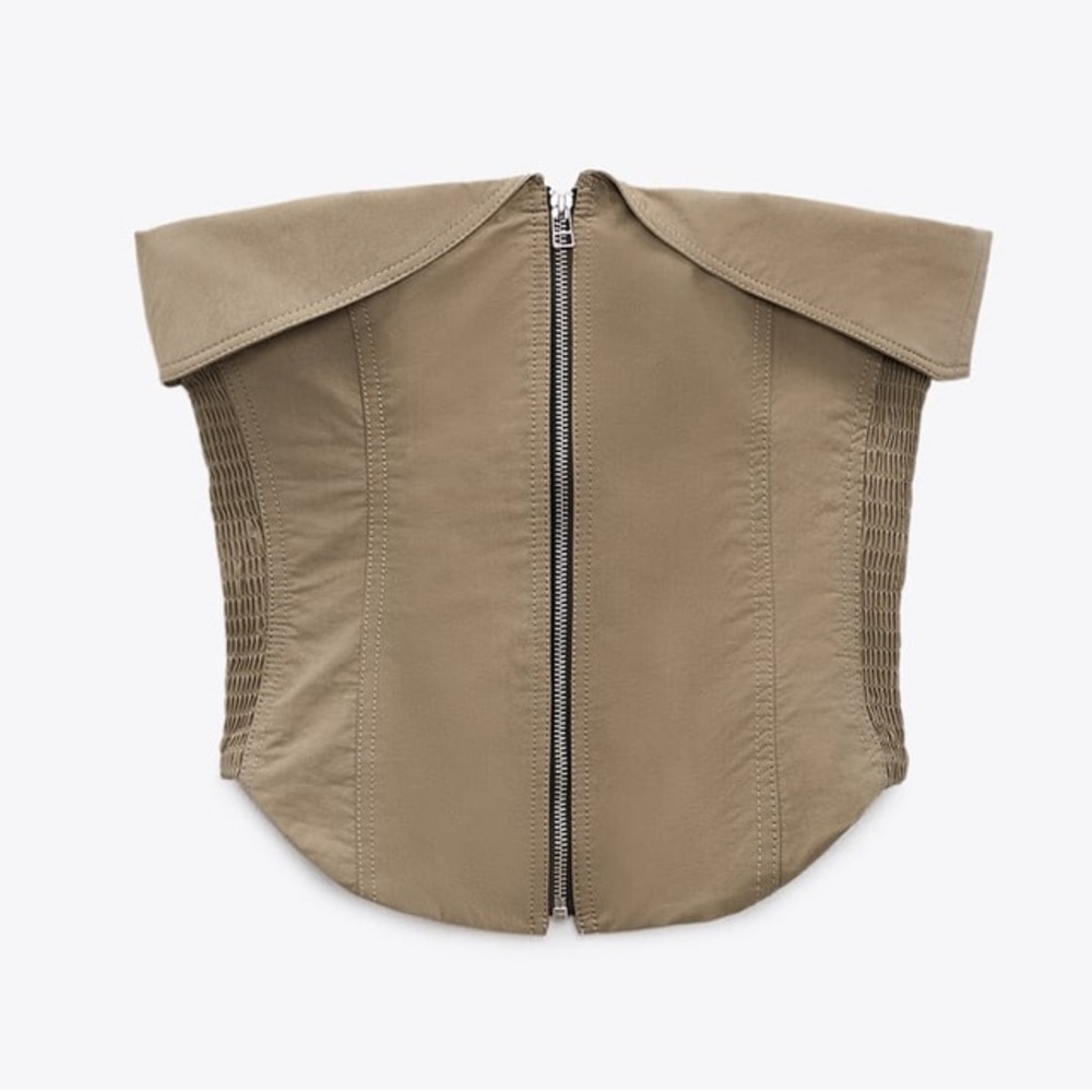 Zara Zipper Bustier - Medium
